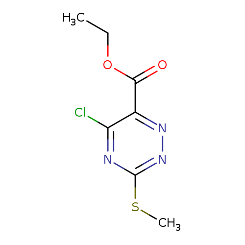 CCOC(=O)c1nnc(nc1Cl)SC