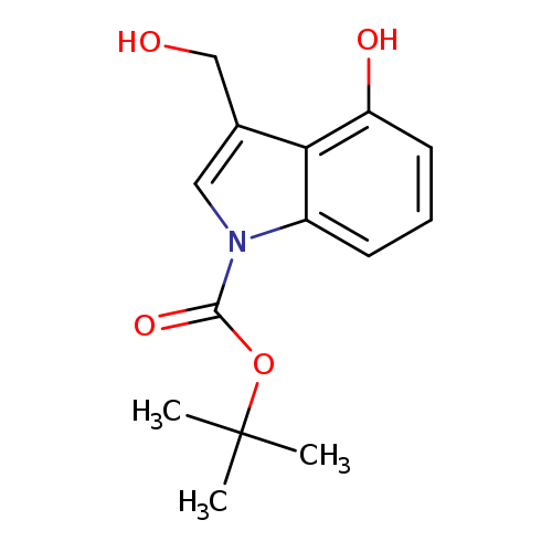 OCc1cn(c2c1c(O)ccc2)C(=O)OC(C)(C)C