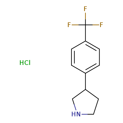 FC(c1ccc(cc1)C1CNCC1)(F)F.Cl