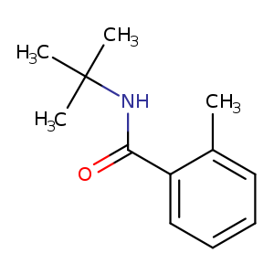 O=C(c1ccccc1C)NC(C)(C)C