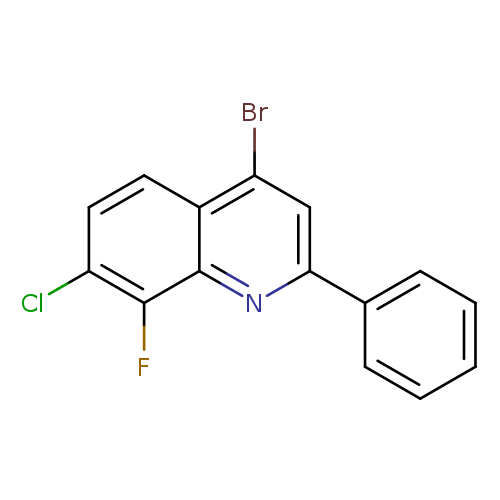 Clc1ccc2c(c1F)nc(cc2Br)c1ccccc1