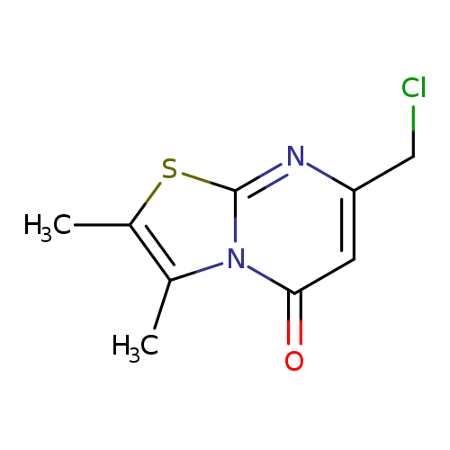 ClCc1cc(=O)n2c(n1)sc(c2C)C
