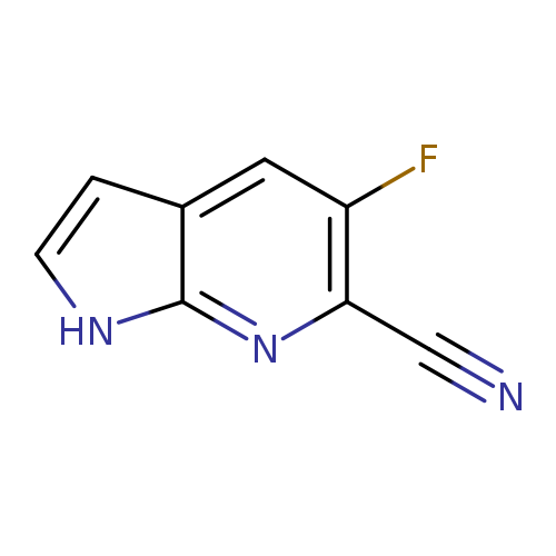N#Cc1nc2[nH]ccc2cc1F