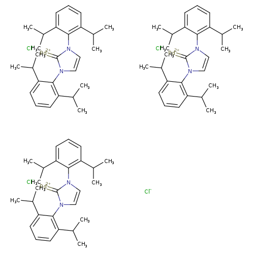 CC(c1cccc(c1n1ccn(c1=[Pd+2])c1c(cccc1C(C)C)C(C)C)C(C)C)C.CC(c1cccc(c1n1ccn(c1=[Pd+2])c1c(cccc1C(C)C)C(C)C)C(C)C)C.CC(c1cccc(c1n1ccn(c1=[Pd+2])c1c(cccc1C(C)C)C(C)C)C(C)C)C.[Cl-].[Cl-].[Cl-].[Cl-]