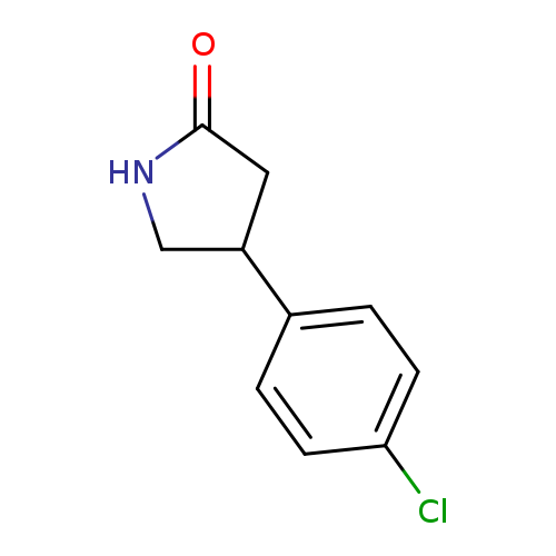 O=C1NCC(C1)c1ccc(cc1)Cl