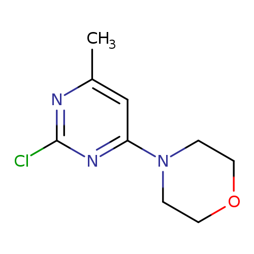 Cc1cc(nc(n1)Cl)N1CCOCC1