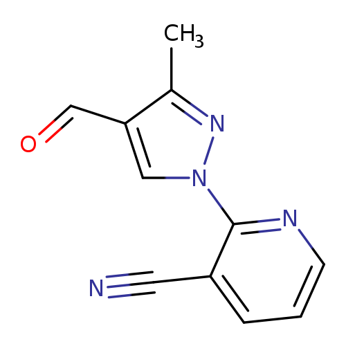 O=Cc1cn(nc1C)c1ncccc1C#N
