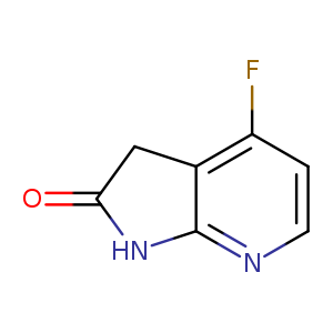O=C1Nc2c(C1)c(F)ccn2