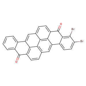 O=C1c2c(Br)c(Br)ccc2c2c3c1ccc1c3c3c(c2)ccc2c3c(c1)c1ccccc1C2=O