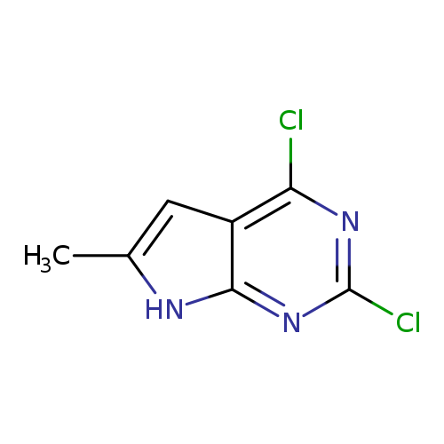 Clc1nc(Cl)c2c(n1)[nH]c(c2)C