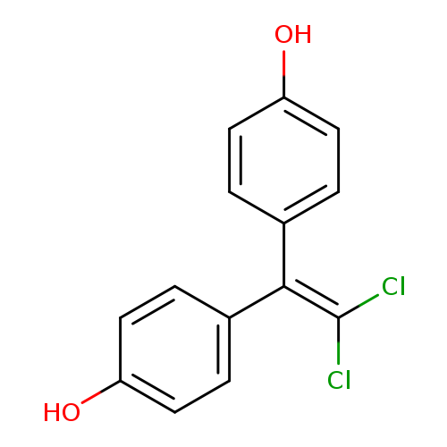 ClC(=C(c1ccc(cc1)O)c1ccc(cc1)O)Cl