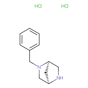 c1ccc(cc1)CN1C[C@H]2C[C@@H]1CN2.Cl.Cl