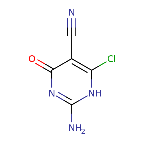 Nc1nc(=O)c(c([nH]1)Cl)C#N
