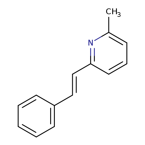 Cc1cccc(n1)/C=C/c1ccccc1