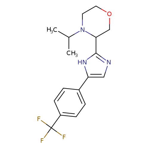 CC(N1CCOCC1c1ncc([nH]1)c1ccc(cc1)C(F)(F)F)C