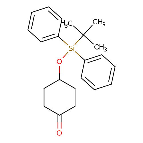 CC([Si](c1ccccc1)(c1ccccc1)OC1CCC(=O)CC1)(C)C