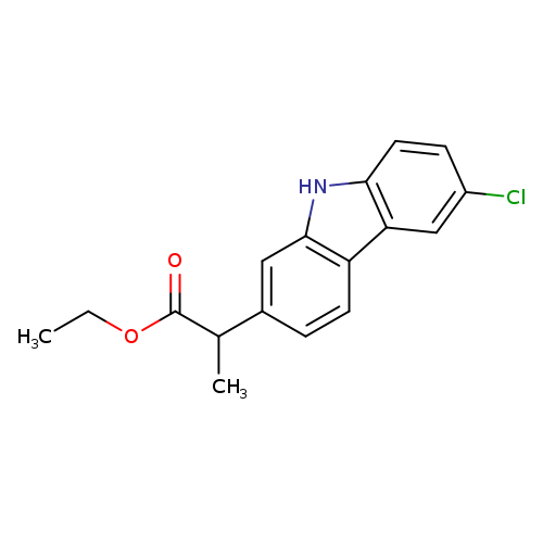 CCOC(=O)C(c1ccc2c(c1)[nH]c1c2cc(cc1)Cl)C
