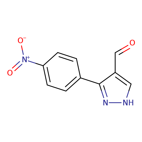 O=Cc1c[nH]nc1c1ccc(cc1)[N+](=O)[O-]