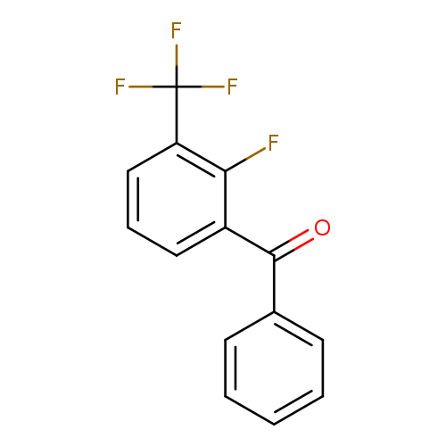 O=C(c1cccc(c1F)C(F)(F)F)c1ccccc1
