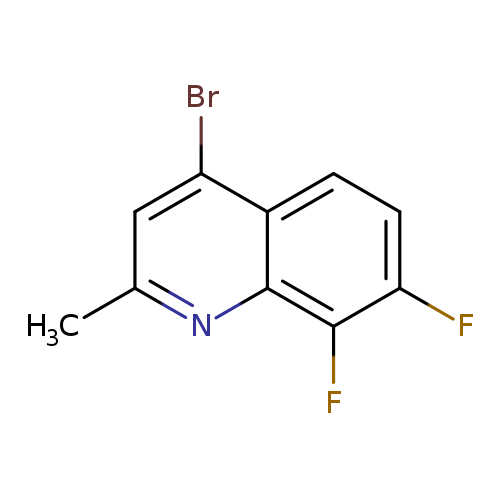 Cc1cc(Br)c2c(n1)c(F)c(cc2)F