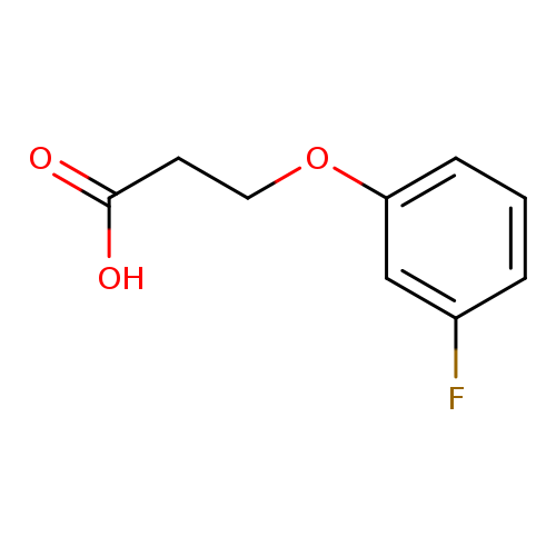 OC(=O)CCOc1cccc(c1)F