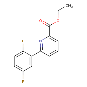 CCOC(=O)c1cccc(n1)c1cc(F)ccc1F