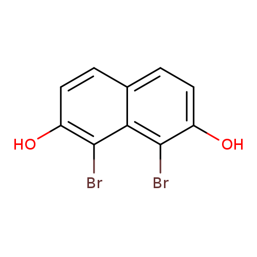 Brc1c(O)ccc2c1c(Br)c(cc2)O