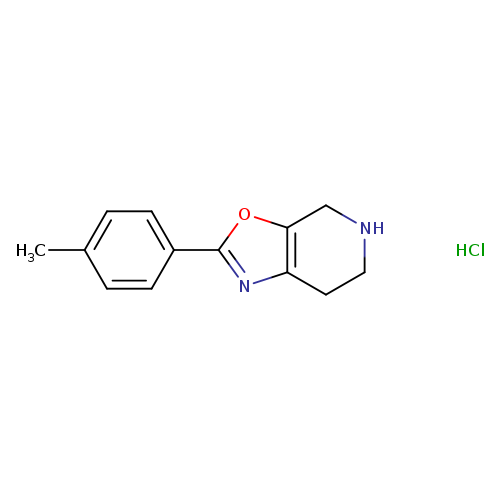 Cc1ccc(cc1)c1nc2c(o1)CNCC2.Cl