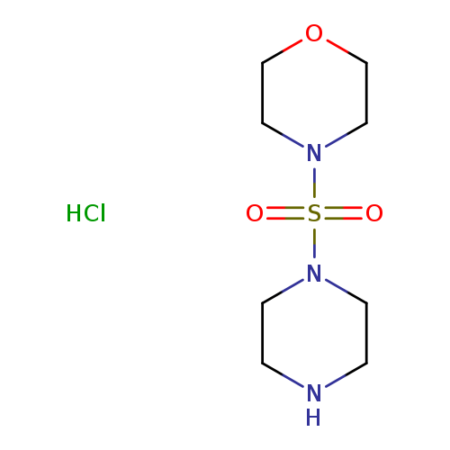 O=S(=O)(N1CCOCC1)N1CCNCC1.Cl