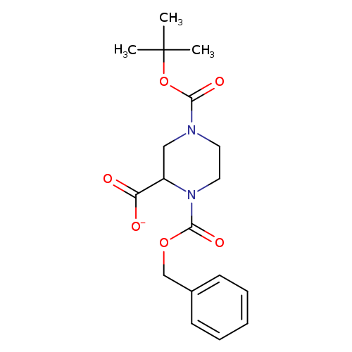 [O-]C(=O)C1CN(CCN1C(=O)OCc1ccccc1)C(=O)OC(C)(C)C