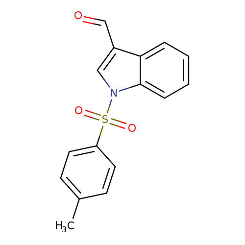 O=Cc1cn(c2c1cccc2)S(=O)(=O)c1ccc(cc1)C