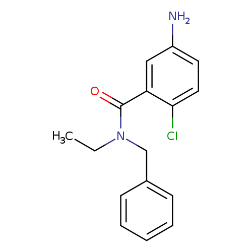 CCN(C(=O)c1cc(N)ccc1Cl)Cc1ccccc1