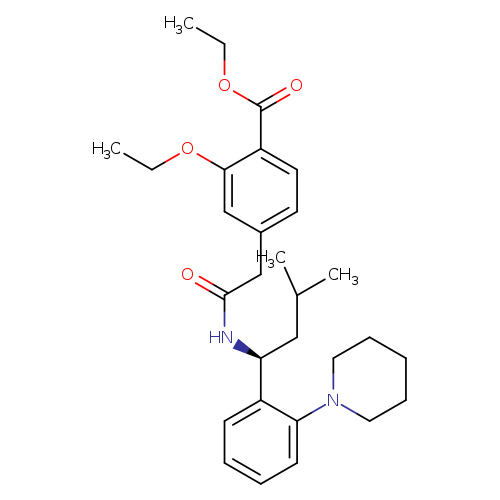 CCOc1cc(ccc1C(=O)OCC)CC(=O)N[C@H](c1ccccc1N1CCCCC1)CC(C)C