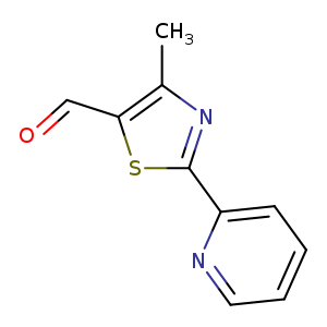 O=Cc1sc(nc1C)c1ccccn1