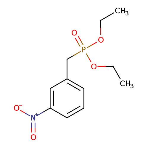 CCOP(=O)(Cc1cccc(c1)[N+](=O)[O-])OCC