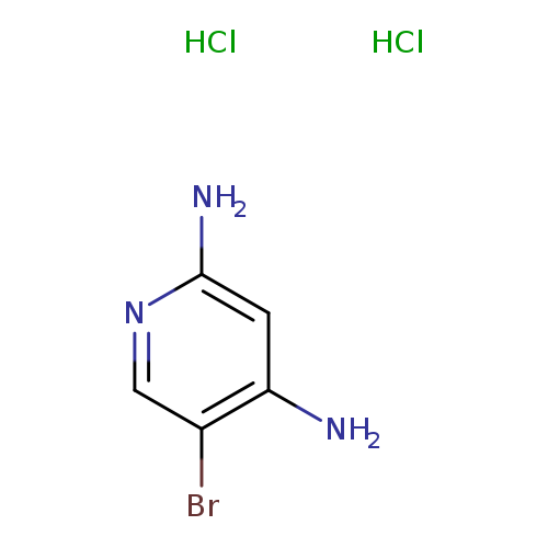 Nc1ncc(c(c1)N)Br.Cl.Cl