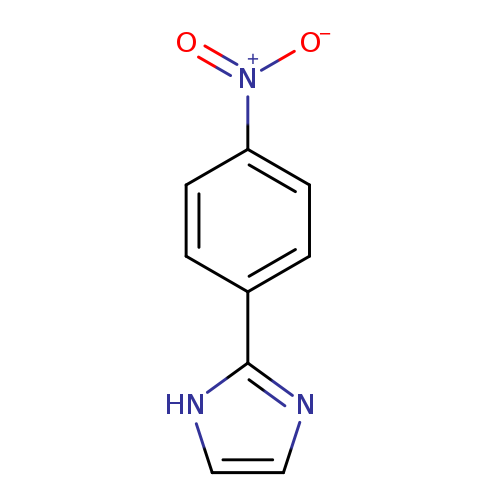 [O-][N+](=O)c1ccc(cc1)c1ncc[nH]1
