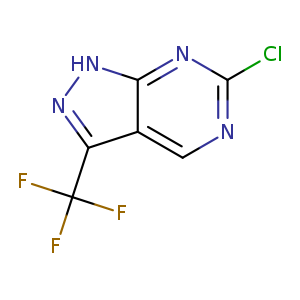 Clc1ncc2c(n1)[nH]nc2C(F)(F)F