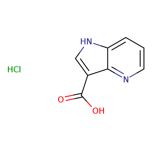 OC(=O)c1c[nH]c2c1nccc2.Cl