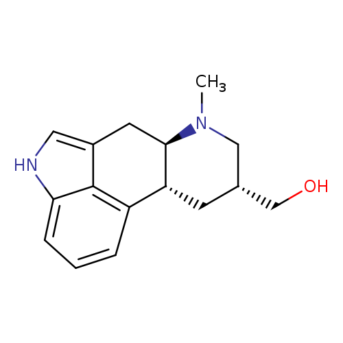 OC[C@H]1CN(C)[C@H]2[C@H](C1)c1cccc3c1c(C2)c[nH]3