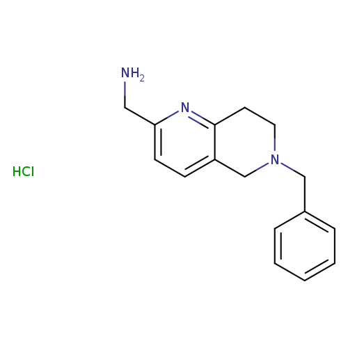 NCc1ccc2c(n1)CCN(C2)Cc1ccccc1.Cl