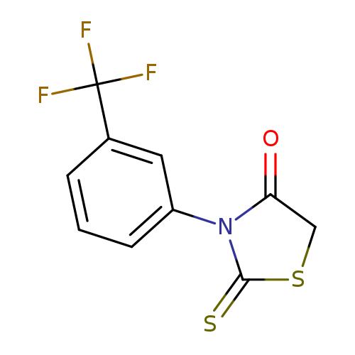 O=C1CSC(=S)N1c1cccc(c1)C(F)(F)F