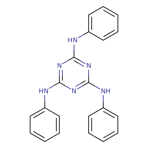 c1ccc(cc1)Nc1nc(nc(n1)Nc1ccccc1)Nc1ccccc1