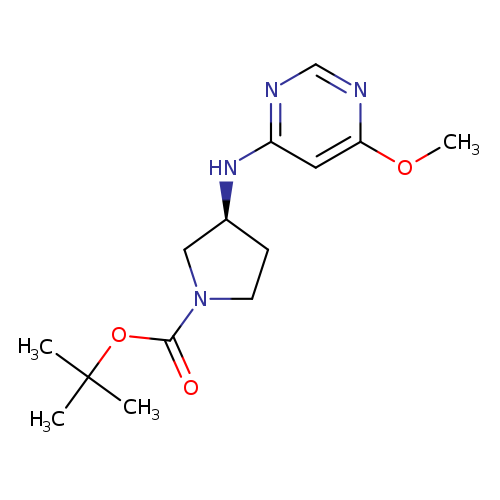COc1ncnc(c1)N[C@H]1CCN(C1)C(=O)OC(C)(C)C
