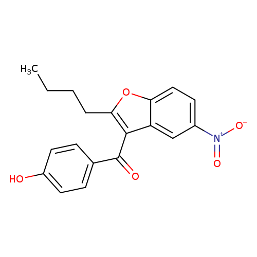 CCCCc1oc2c(c1C(=O)c1ccc(cc1)O)cc(cc2)[N+](=O)[O-]