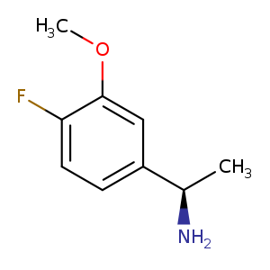 COc1cc(ccc1F)[C@H](N)C