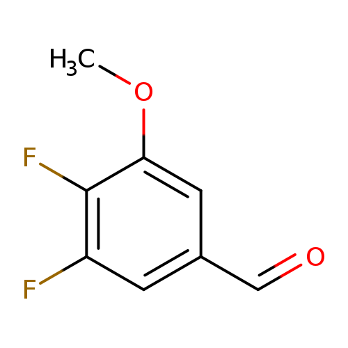 COc1cc(C=O)cc(c1F)F