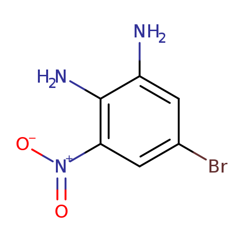 Brc1cc(N)c(c(c1)[N+](=O)[O-])N