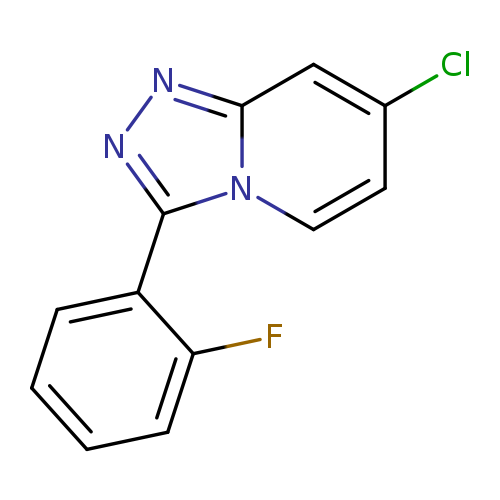Clc1ccn2c(c1)nnc2c1ccccc1F
