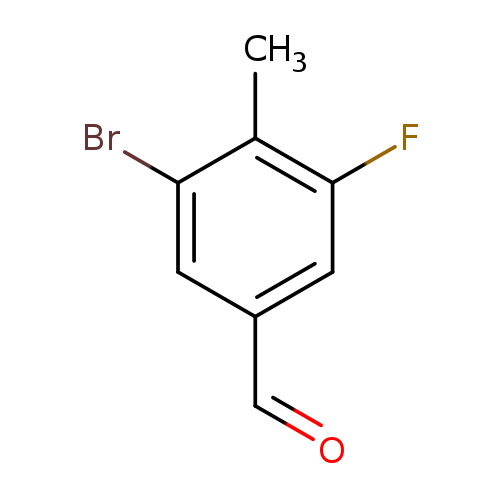 O=Cc1cc(F)c(c(c1)Br)C